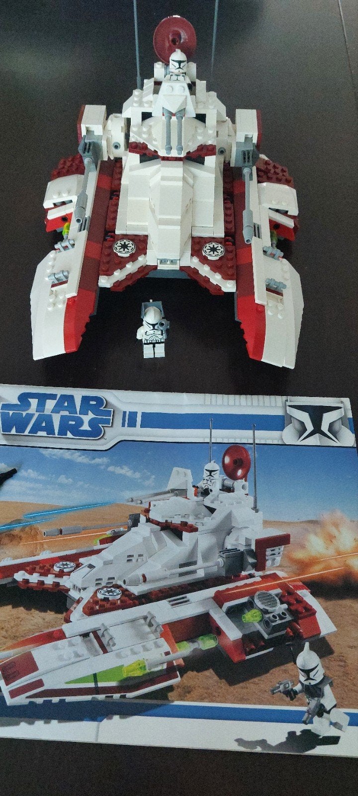 Lego Star Wars 7679 Republic Fighter Tank met instructie, Kinderen en Baby's, Speelgoed | Duplo en Lego, Ophalen of Verzenden