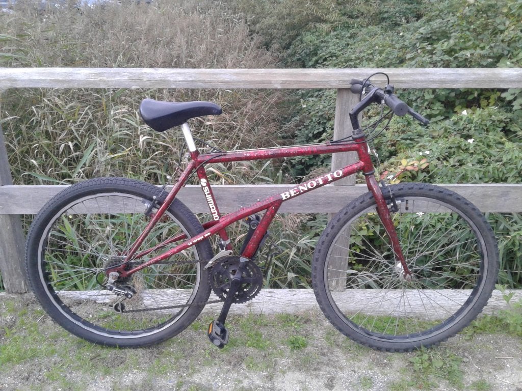 Mountainbike Benotto, Gebruikt, Velgrem, 49 tot 53 cm, Geen vering