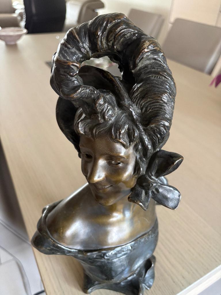 Bronzen buste, Ophalen of Verzenden