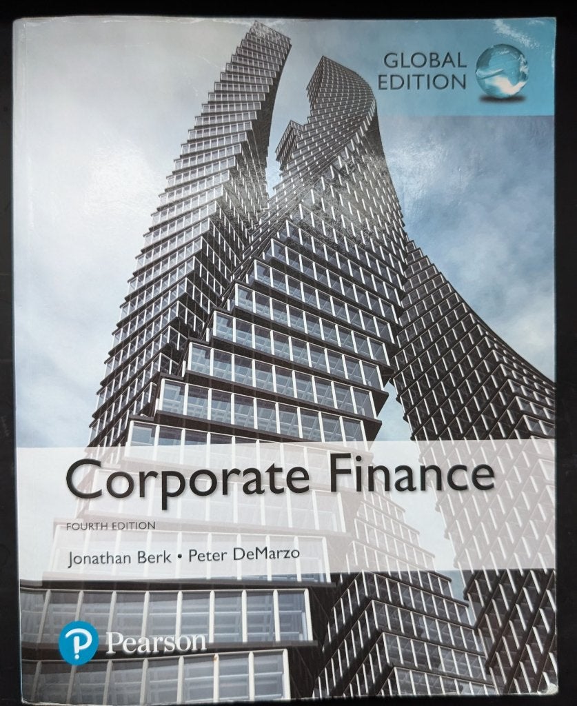 Corporate Finance Global Edition - Jonathan Berk, DeMarzo, Gelezen, Ophalen of Verzenden, Economie en Marketing, Jonathan Berk, Peter DeMarzo