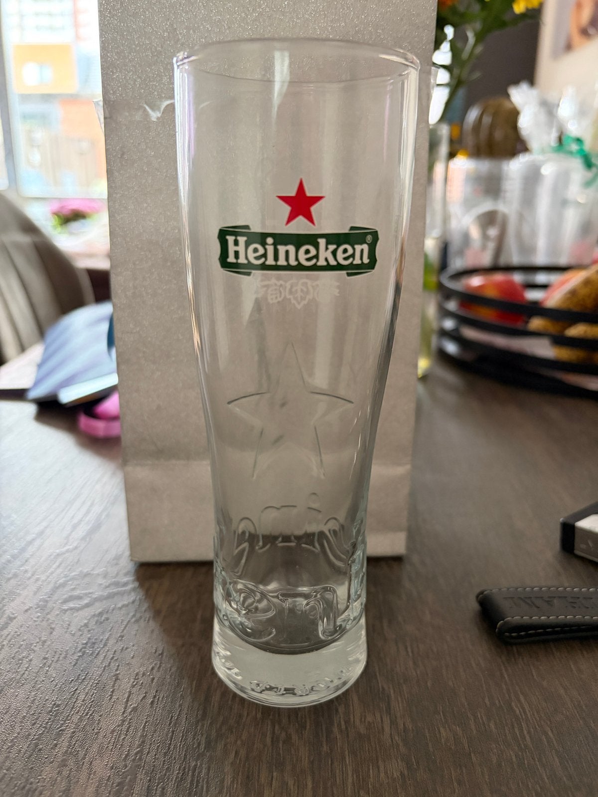 Heineken Champions League dubbeldruk finale glas’20 Istanbul, Ophalen of Verzenden, Nieuw, Bierglas