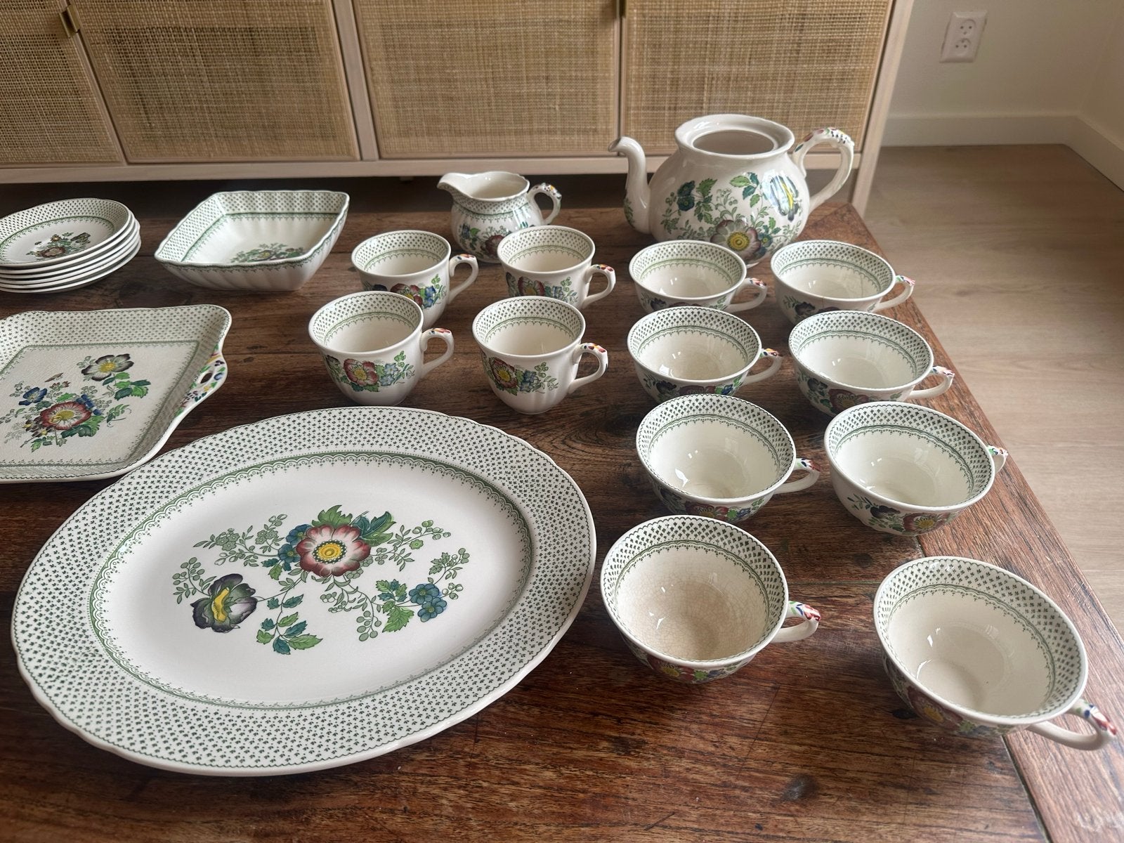Uitgebreid servies van Mason's Paynsley, Ophalen of Verzenden