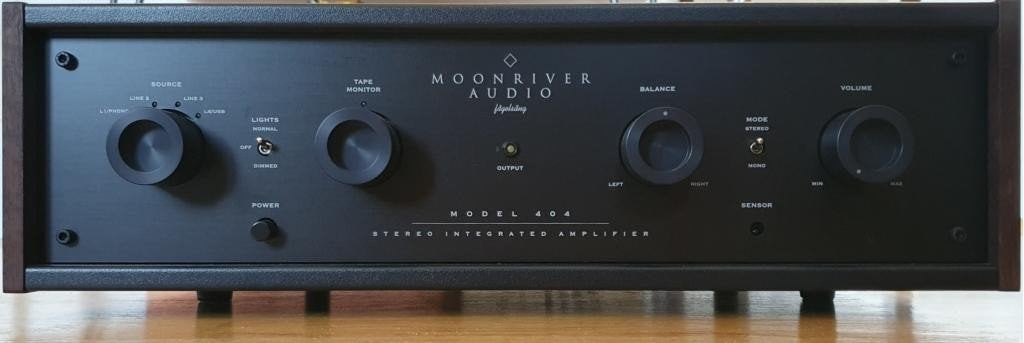 MoonRiver Audio 404 geïntegreerde versterker met phono MM/MC, Overige merken, Ophalen of Verzenden, Zo goed als nieuw, Minder dan 60 watt