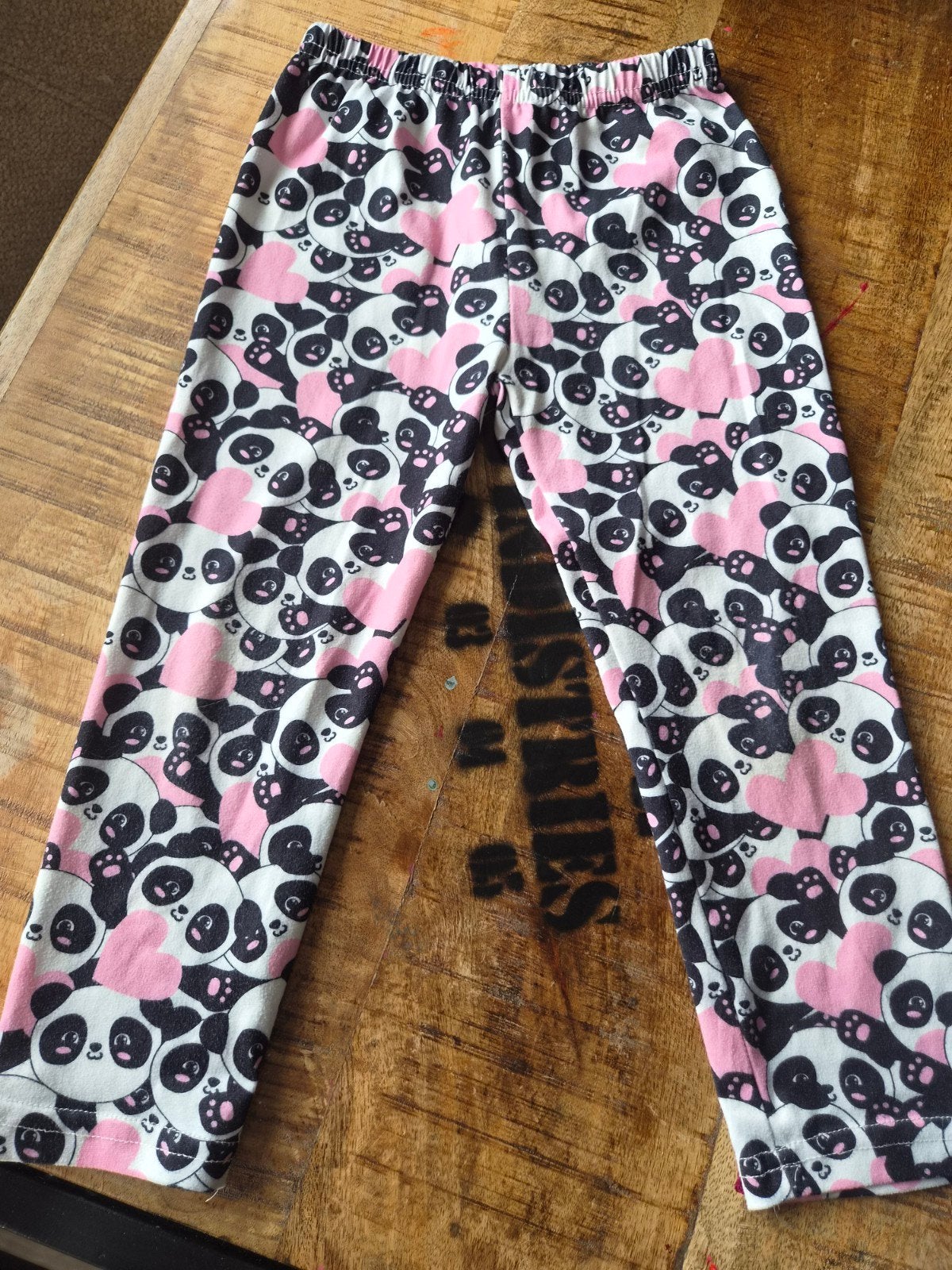 Shein legging met panda's en hartjes, maat 4Y, Ophalen of Verzenden, Zo goed als nieuw, Shein, Meisje