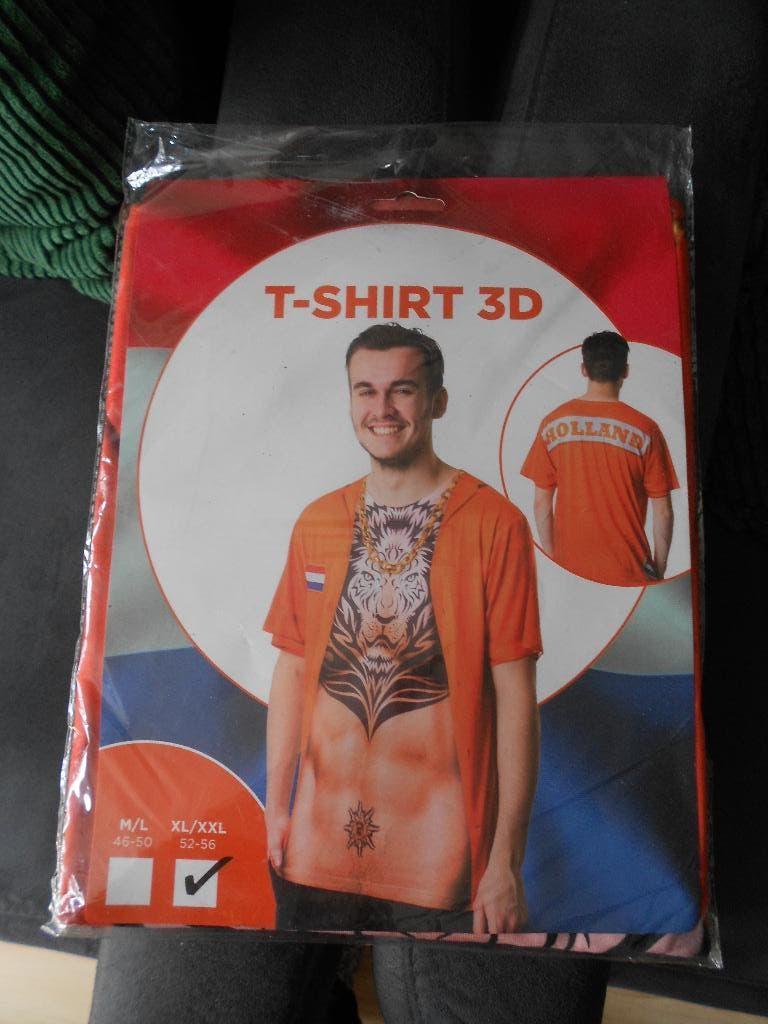 Oranje t-shirt Holland leeuw maat XL/XXL, Kleding | Heren, Ophalen, Nieuw, Maat 56/58 (XL), Oranje