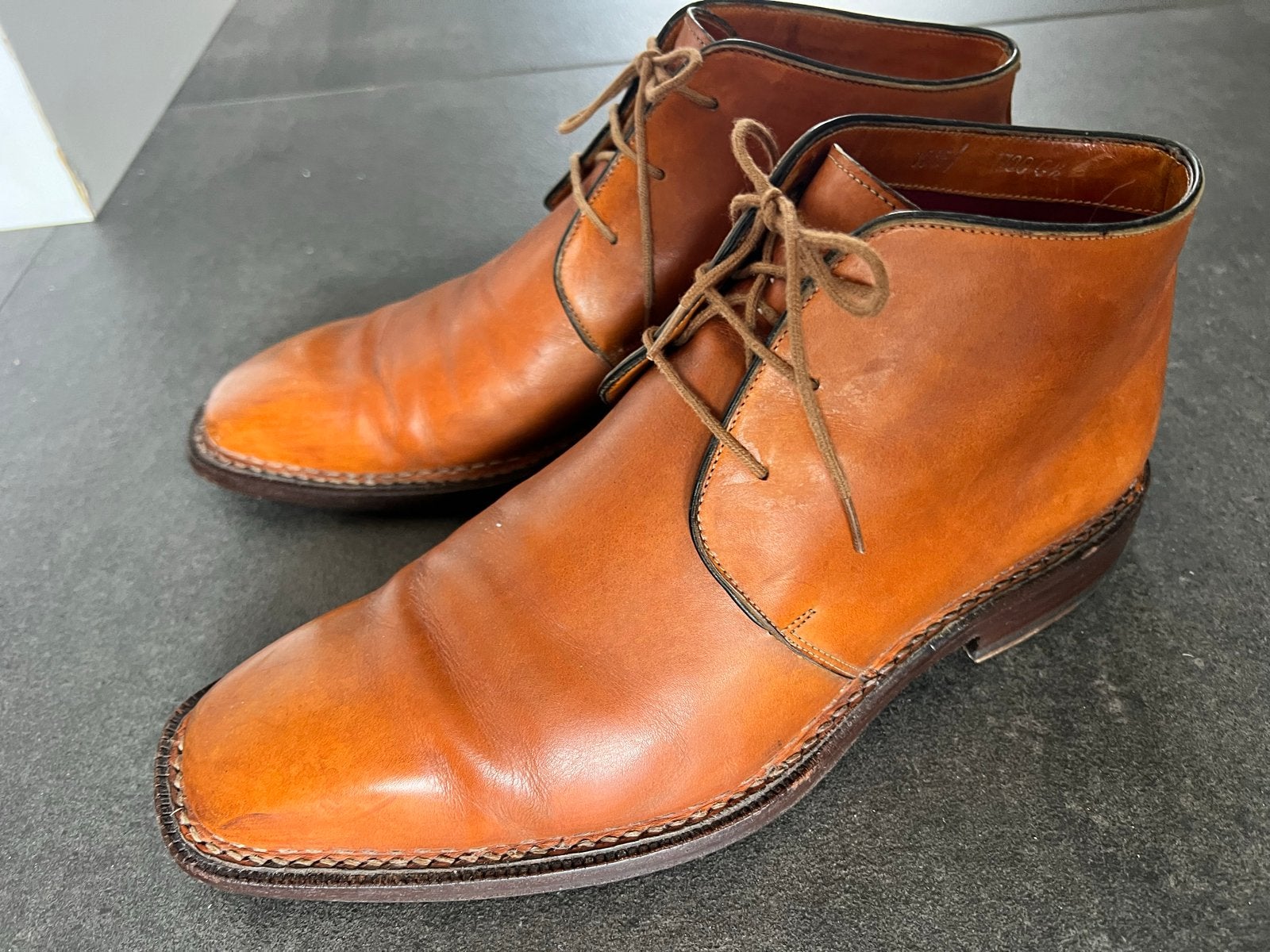 Van Bommel Noble Blue leren boots - Maat 42, Ophalen of Verzenden, Gedragen, Bruin, Boots