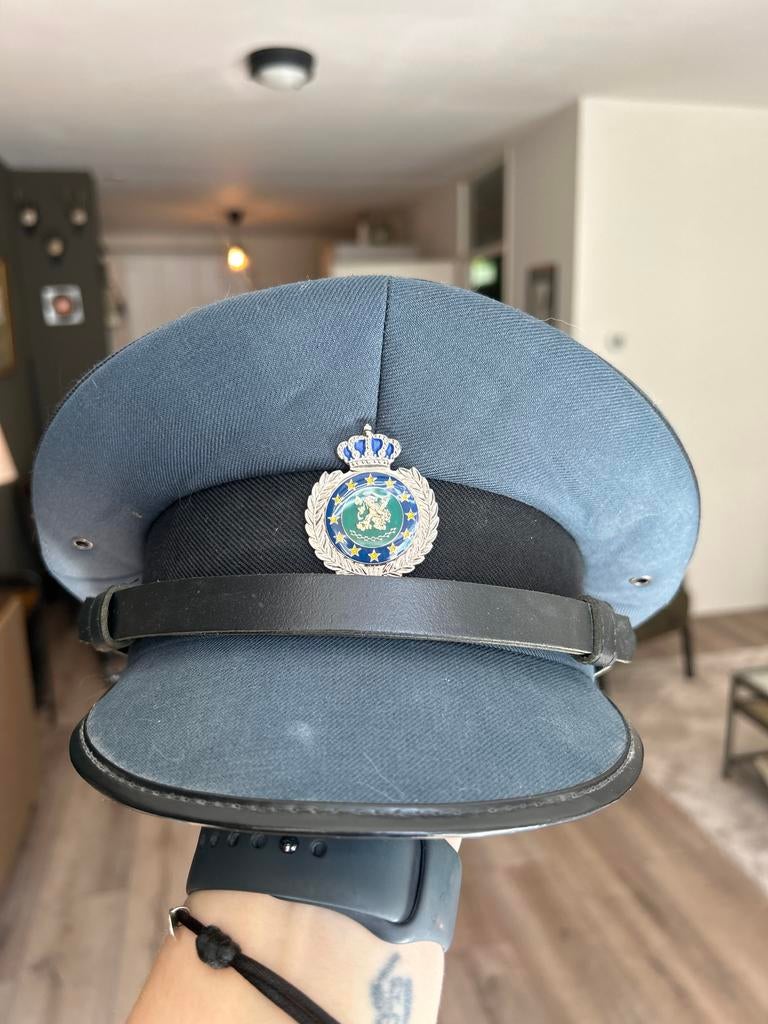 Vintage douanepet Maat 56 - Bender Hoofddeksels, Ophalen, Zo goed als nieuw, Pet