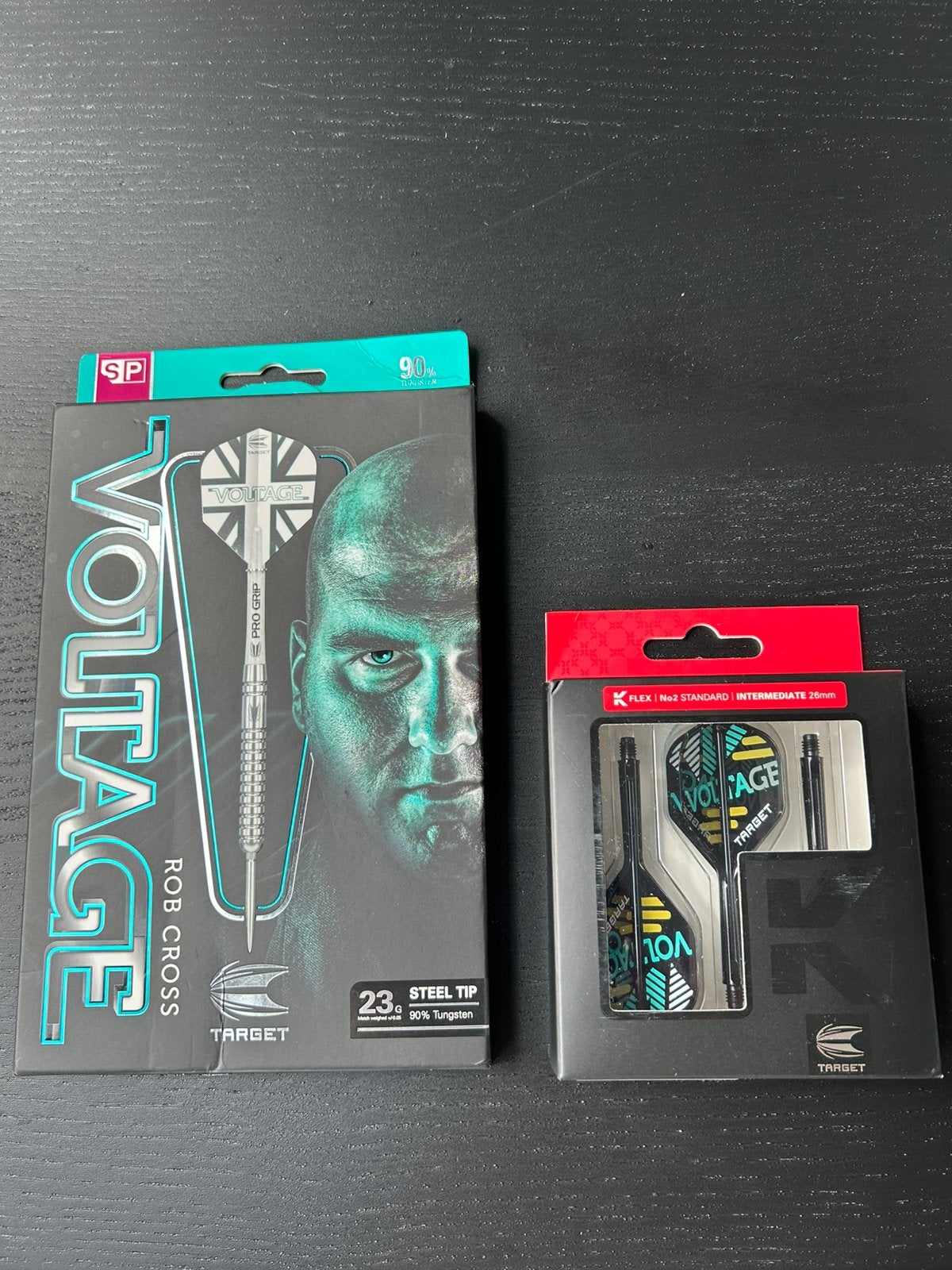 Target dartpijlen Rob Cross G1 23g + KFlex, Sport en Fitness, Darts, Ophalen of Verzenden, Zo goed als nieuw, Pijlen