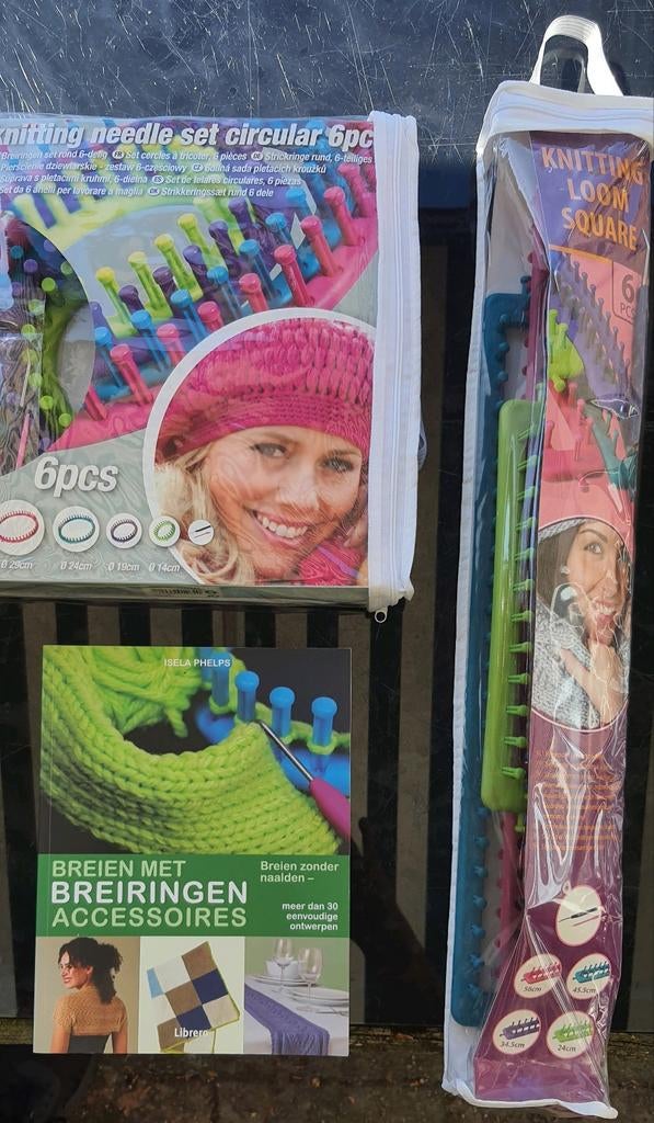 Breiringen Set & Boek: Rond, Vierkant & Accessoires, Hobby en Vrije tijd, Ophalen of Verzenden, Zo goed als nieuw