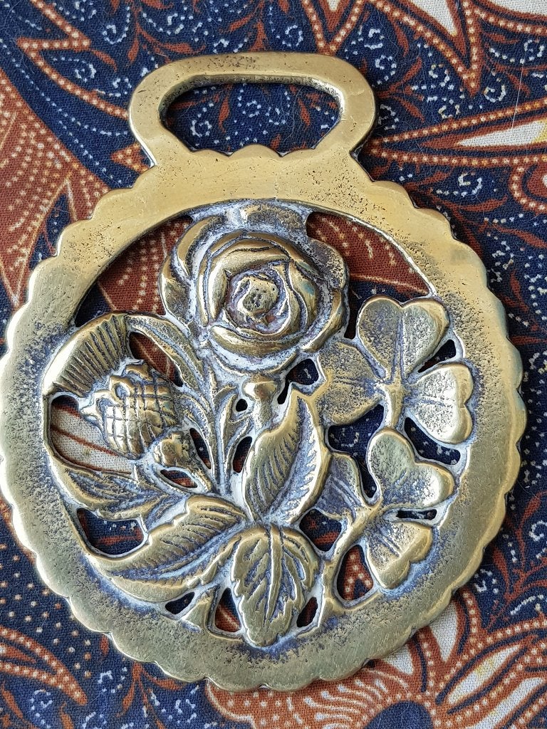 Antiek Engels kleppermannetje met Schotse roos en distel.