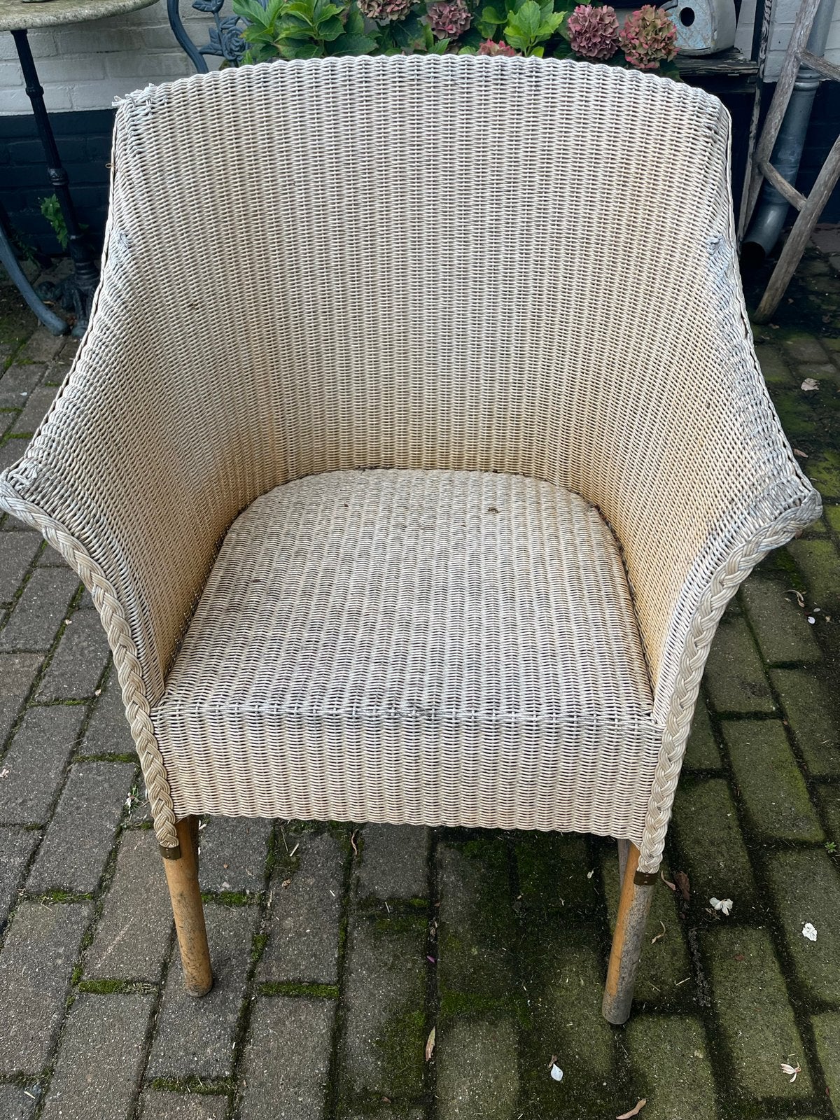 Vintage Lloyd Loom stoel  2 stuks, Ophalen