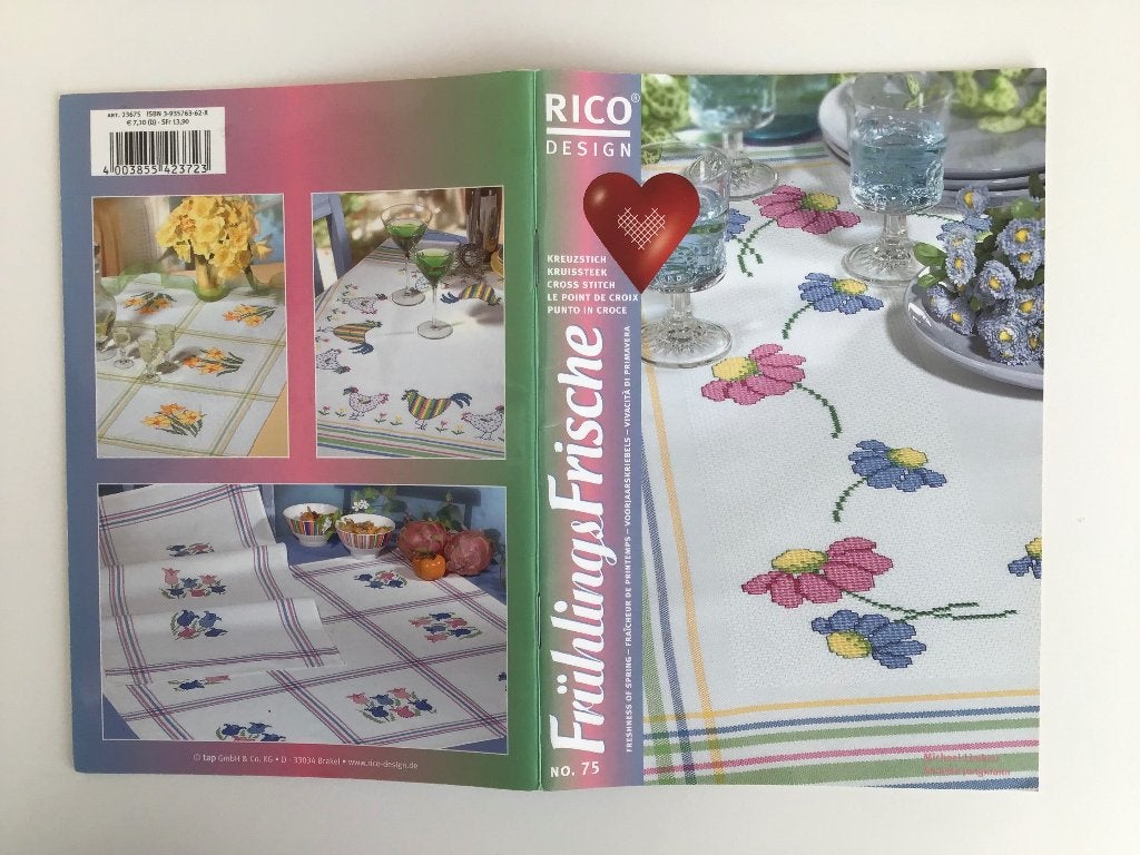 Borduren; Rico design boekjes, Ophalen of Verzenden, Zo goed als nieuw, Handborduren, Patroon