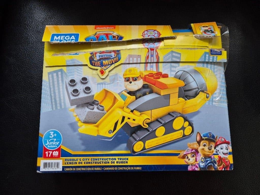 Mega Bloks Rubble Paw Patrol Constructievoertuig, Ophalen of Verzenden, Zo goed als nieuw, Megabloks