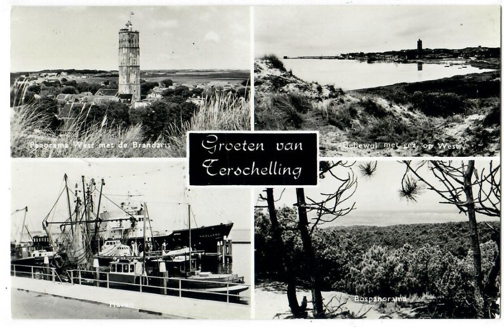 Terschelling - Een groet van, Verzenden, 1960 tot 1980, Gelopen, Waddeneilanden