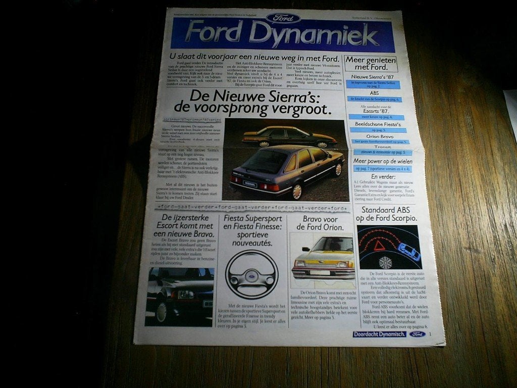 Ford Dynamiek o.a. RS Turbo / XR3i / XR2 / Cabrio, Verzenden, Zo goed als nieuw, Ford