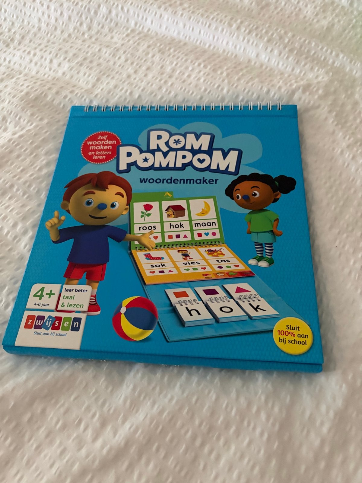 Rom Pom Pom Woordenmaker - Leer Taal & Lezen (4-6 jaar), Kinderen en Baby's, Speelgoed | Educatief en Creatief, Ophalen, Zo goed als nieuw