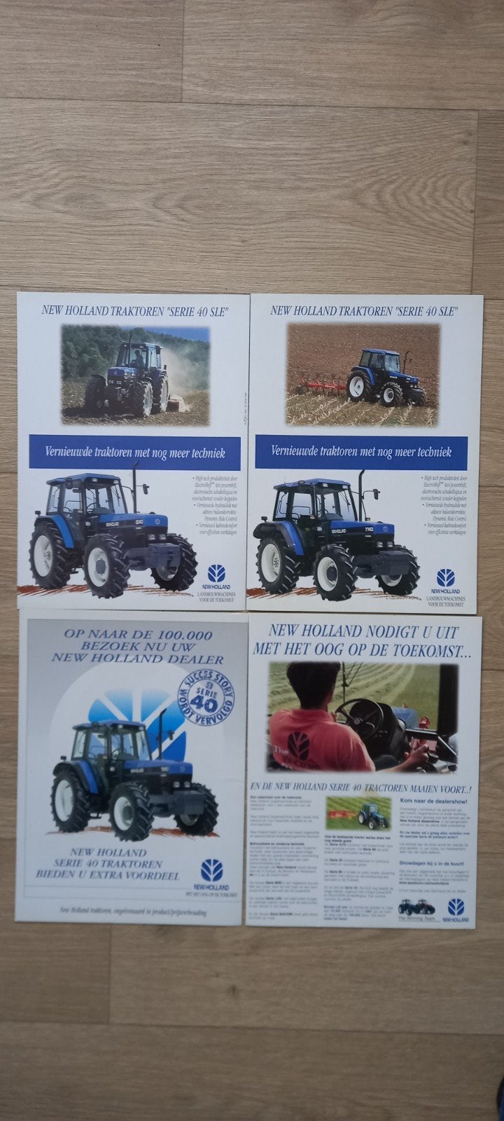 A2  : New Holland advertenties., Ophalen of Verzenden, 1980 tot heden, Knipsel(s)