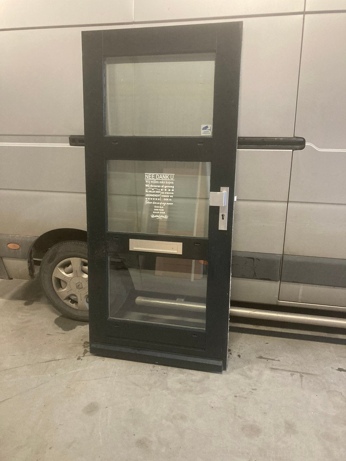 Hardhouten buitendeur 925*2015, Ophalen, 1 tot 2 meter, Minder dan 3 meter, Zo goed als nieuw