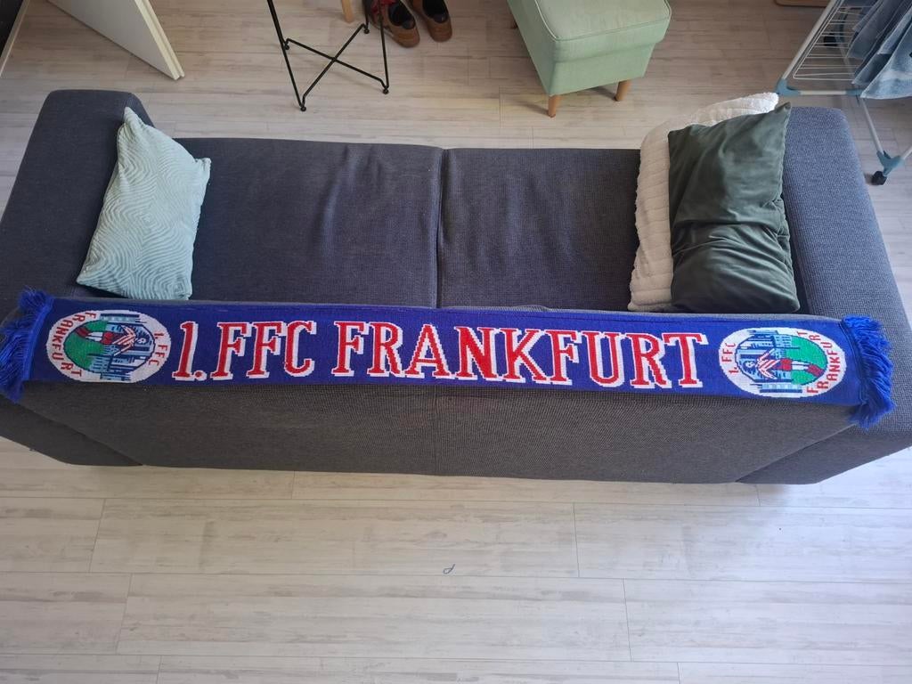 1. FFC Frankfurt Fansjaal - Blauw, Ophalen of Verzenden, Zo goed als nieuw, Buitenlandse clubs, Vaantje of Sjaal