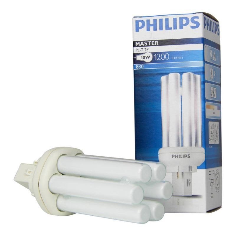 15x Philips MASTER PL-T 18W - 830 Warm Wit | 2-Pin, Nieuw, TL-buis, Warm wit, 10 tot 30 watt