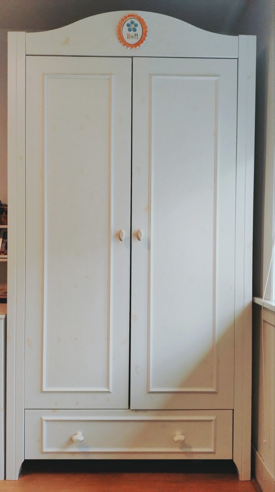 Kledingkast kinderkamer 200*110x55 wit, Kinderen en Baby's, Kinderkamer | Commodes en Kasten, Ophalen, Gebruikt, Kast, 50 tot 70 cm