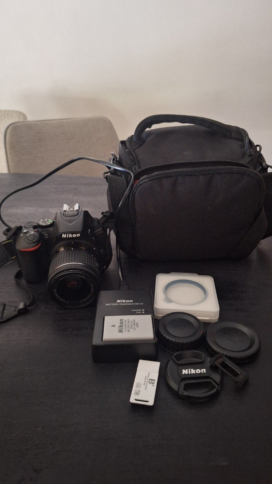 Nikon D3500 spiegelreflexcamera met accessoires, Spiegelreflex, Zo goed als nieuw, Nikon, Minder dan 4 keer