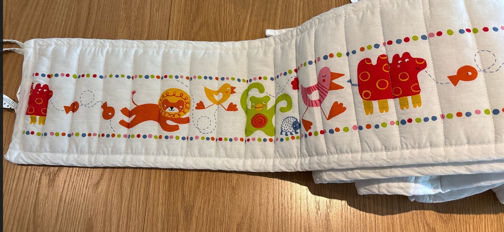 IKEA Bedbumper/bedomrander met dierenprint, Ophalen, Jongetje of Meisje, Wit, Overige typen