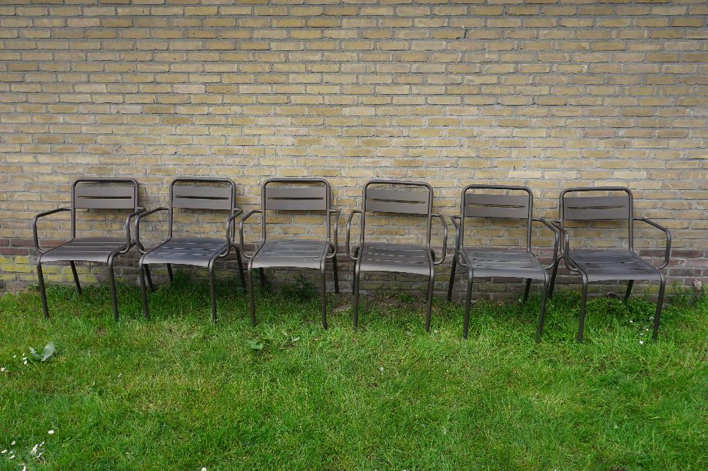 Emu tuinstoelen aluminium stoelen | meer op voorraad, Tuin en Terras, Ophalen, Gebruikt, Aluminium, Stapelbaar