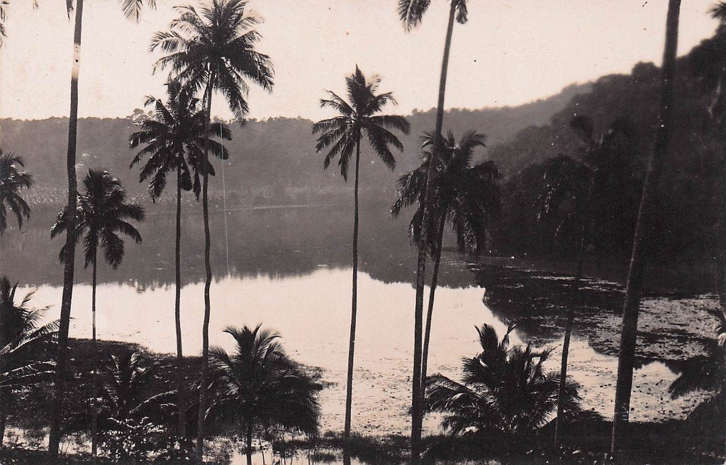 Nederlands Indië Sabang - Bergmeer fotokaart, Ophalen of Verzenden, 1920 tot 1940, Ongelopen, Buiten Europa