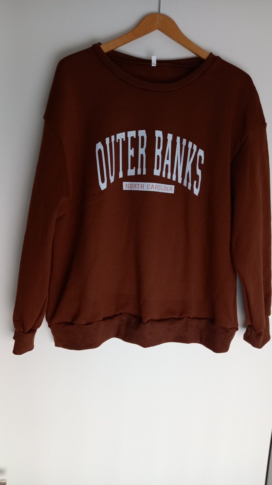 BRUINE SWEATER MET OPDRUK MAAT XL., Kleding | Dames, Bruin, Maat 46/48 (XL) of groter, Ophalen of Verzenden, Onbekend