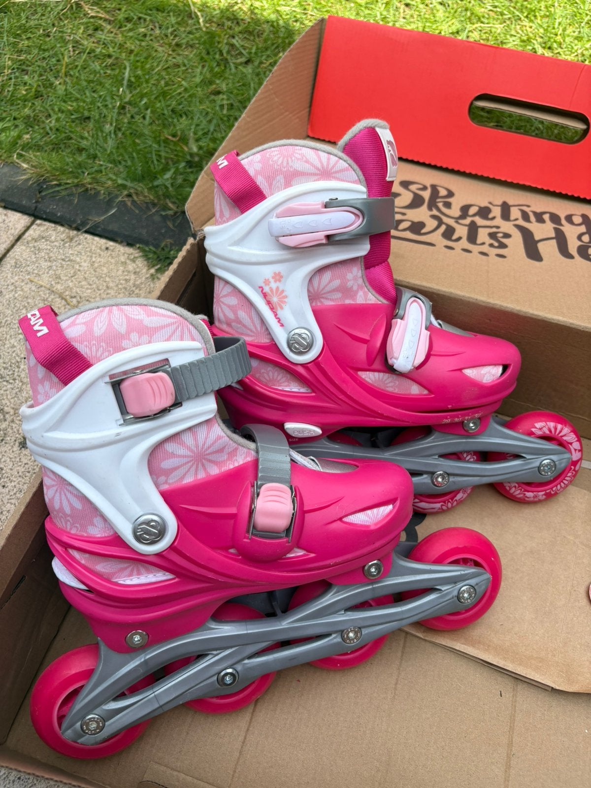 3 in 1 Nijdam skates maat 29-32, Kinderen en Baby's, Speelgoed | Buiten | Rolschaatsen, Ophalen, Zo goed als nieuw
