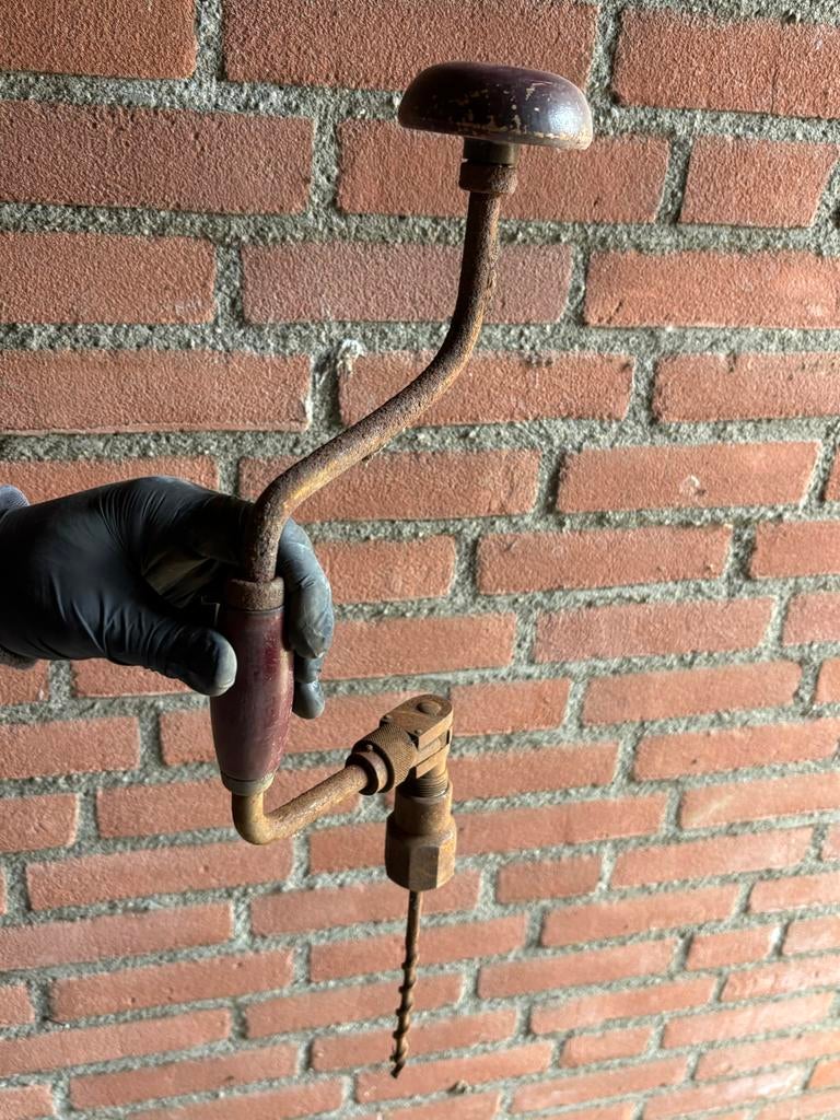 Antieke handboor - Vintage gereedschap, Ophalen
