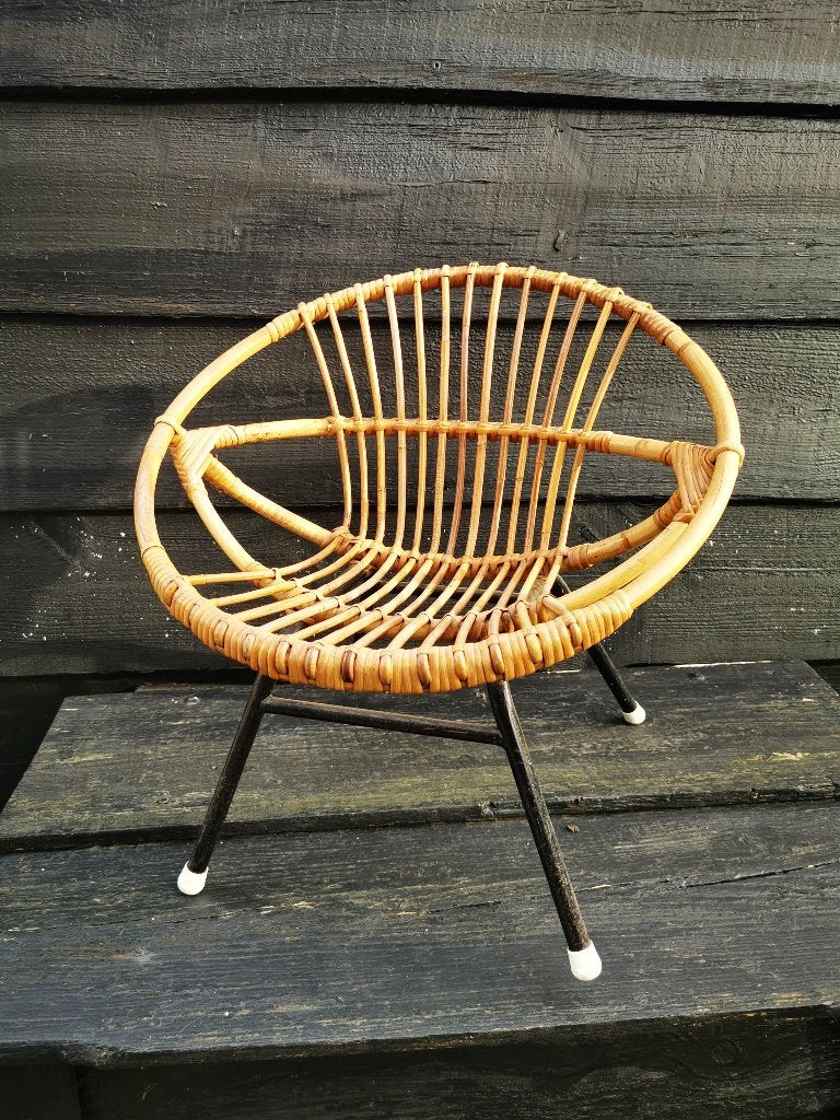 Rotan kinderstoel jaren 60, Ophalen