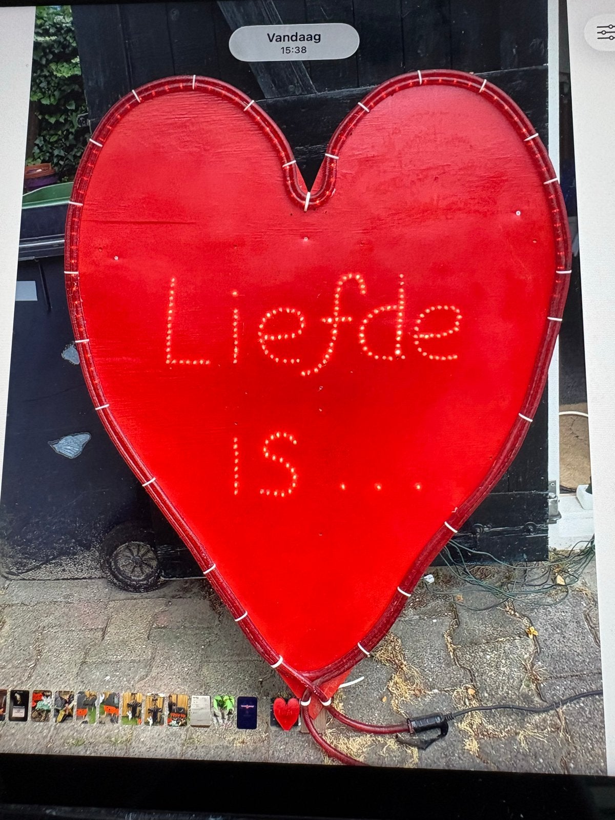 Feestweek Voorstelling 'Liefde Is...' - Lichtgevend Hart, Ophalen, Gebruikt, Versiering, Valentijn of Romantisch