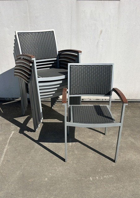 5 stuks luxe nette horeca terras stoelen stapelbaar, Huis en Inrichting, Stoelen, Zo goed als nieuw, Vijf, Zes of meer stoelen