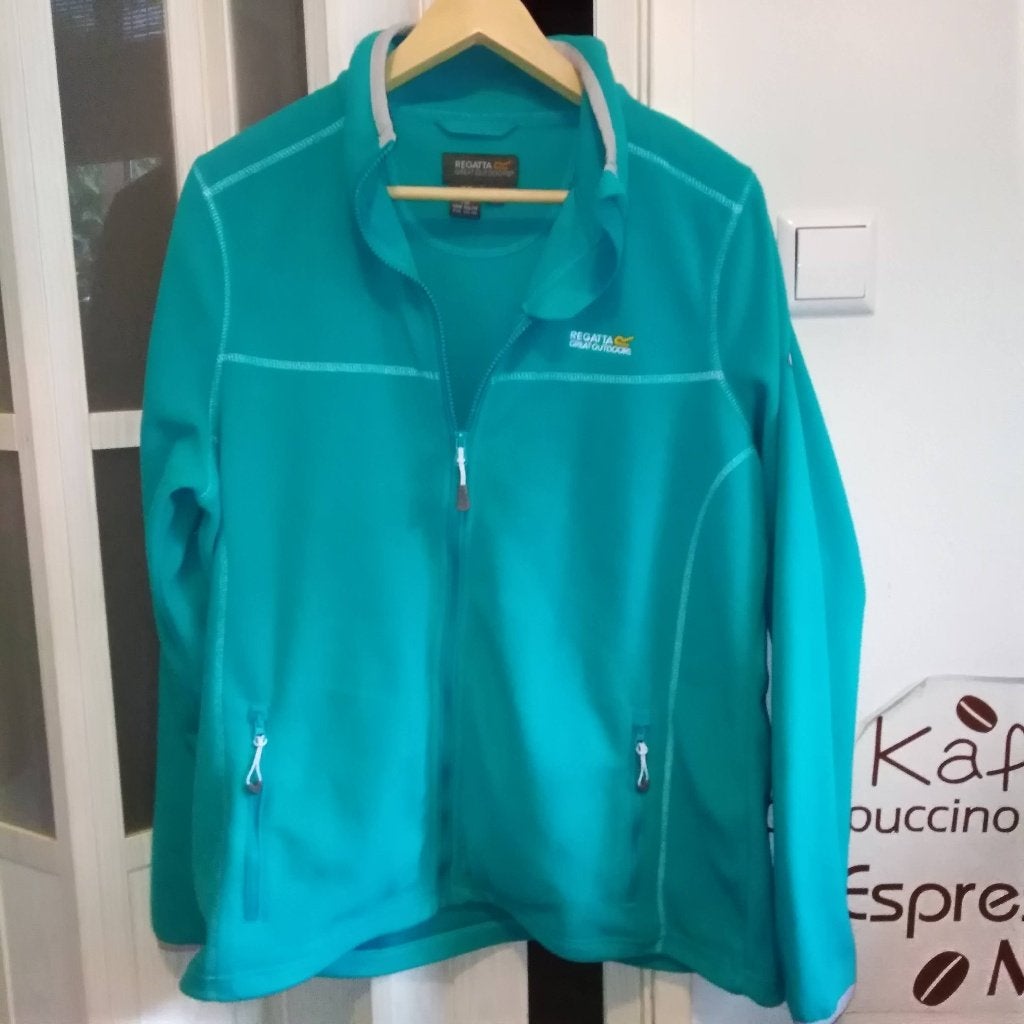 Turquoise Regatta Womens Fleece Jacket Maat 44, Ophalen, Gedragen, Maat 46 (S) of kleiner, Blauw