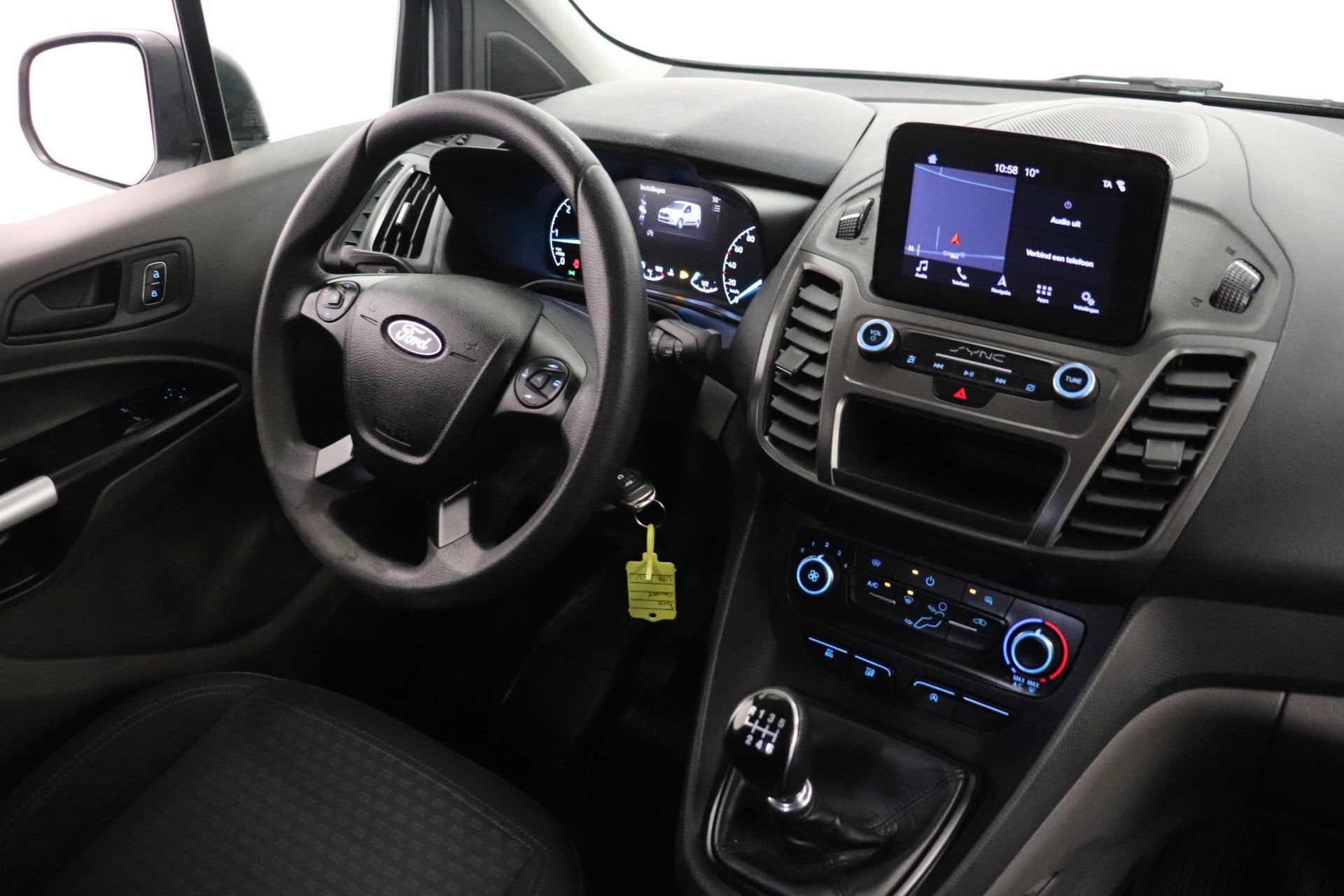 Ford Transit Connect 1.5 EcoBlue EURO 6 - Airco - Navi - PDC, Stof, Gebruikt, 4 cilinders, Wit