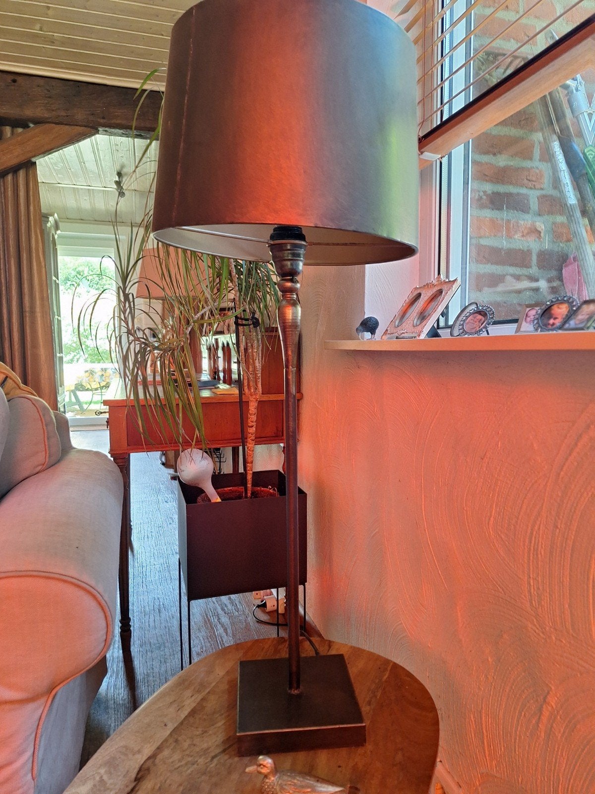 Staand plus tafel-schemerlampen, antraciet, Ophalen of Verzenden, Vierkant, Tafellamp