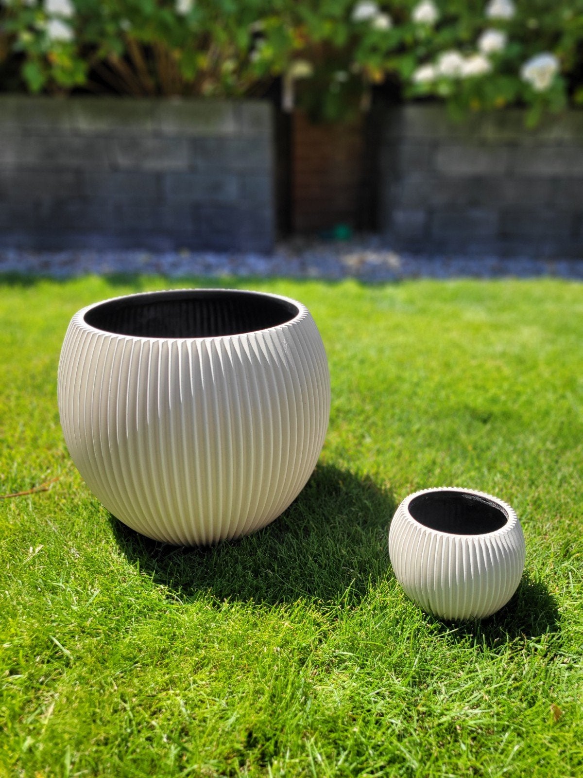 Capi Europe Bloempotten Set - 21 cm en 8,5 cm doorsnede, Tuin en Terras, Bloempotten, Kunststof, Rond, Nieuw, Ophalen of Verzenden