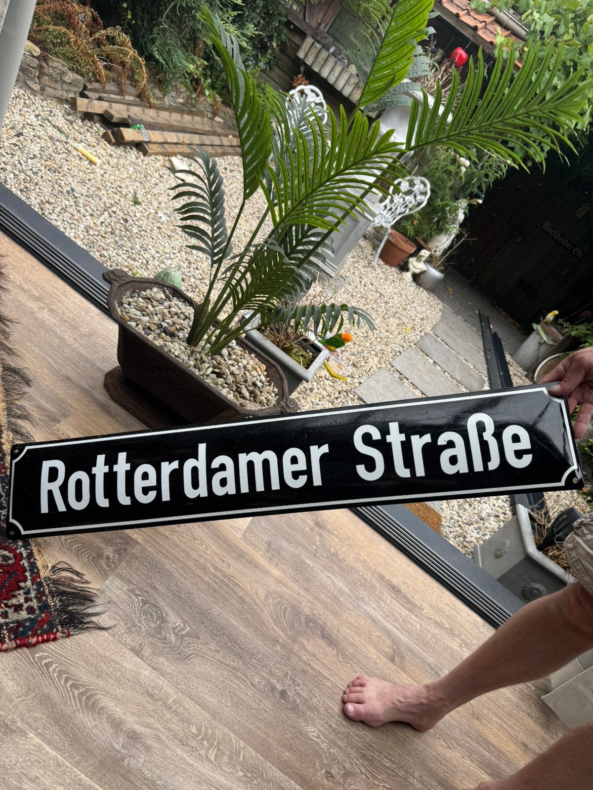 Straat naam bord, Tuin en Terras, Ophalen of Verzenden, Zo goed als nieuw, Hout