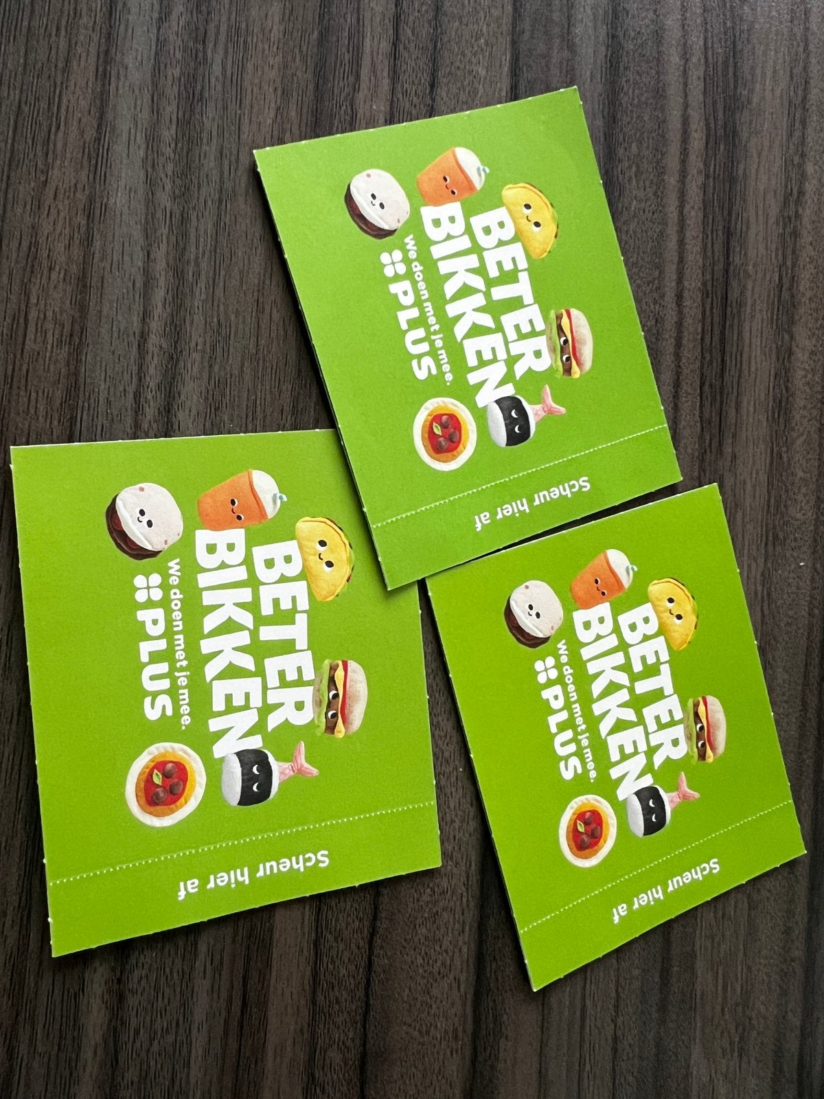 Beter bikken plus spaaractie, Plus, Ophalen
