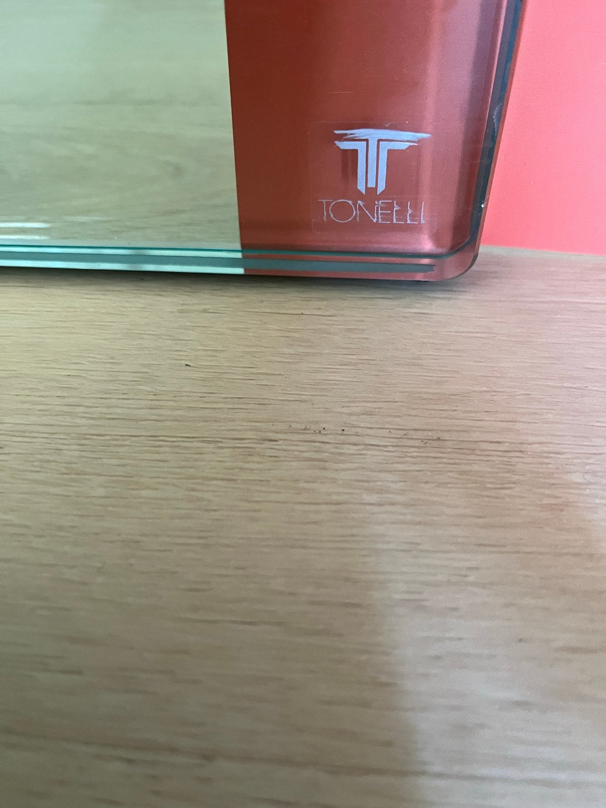 Glazen salontafel / tafel van Tonelli Design, Ophalen, Gebruikt, 50 tot 100 cm, Glas
