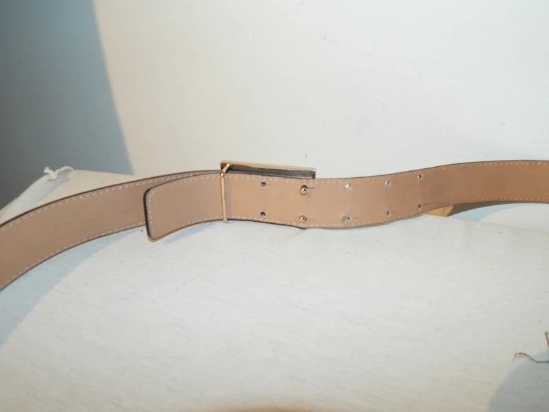 Elisabetta Franchi zwarte leren riem aparte merk gesp IT 46, 3 tot 5 cm, Tailleriem, Gedragen, Elisabetta Franchi