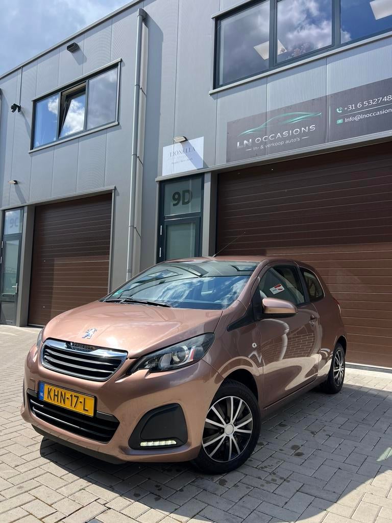 Peugeot 108 1.0 e-VTi 51kW (69 PK)- 2015 – Airco - top staat, Voorwielaandrijving, Euro 5, Stof, Zwart