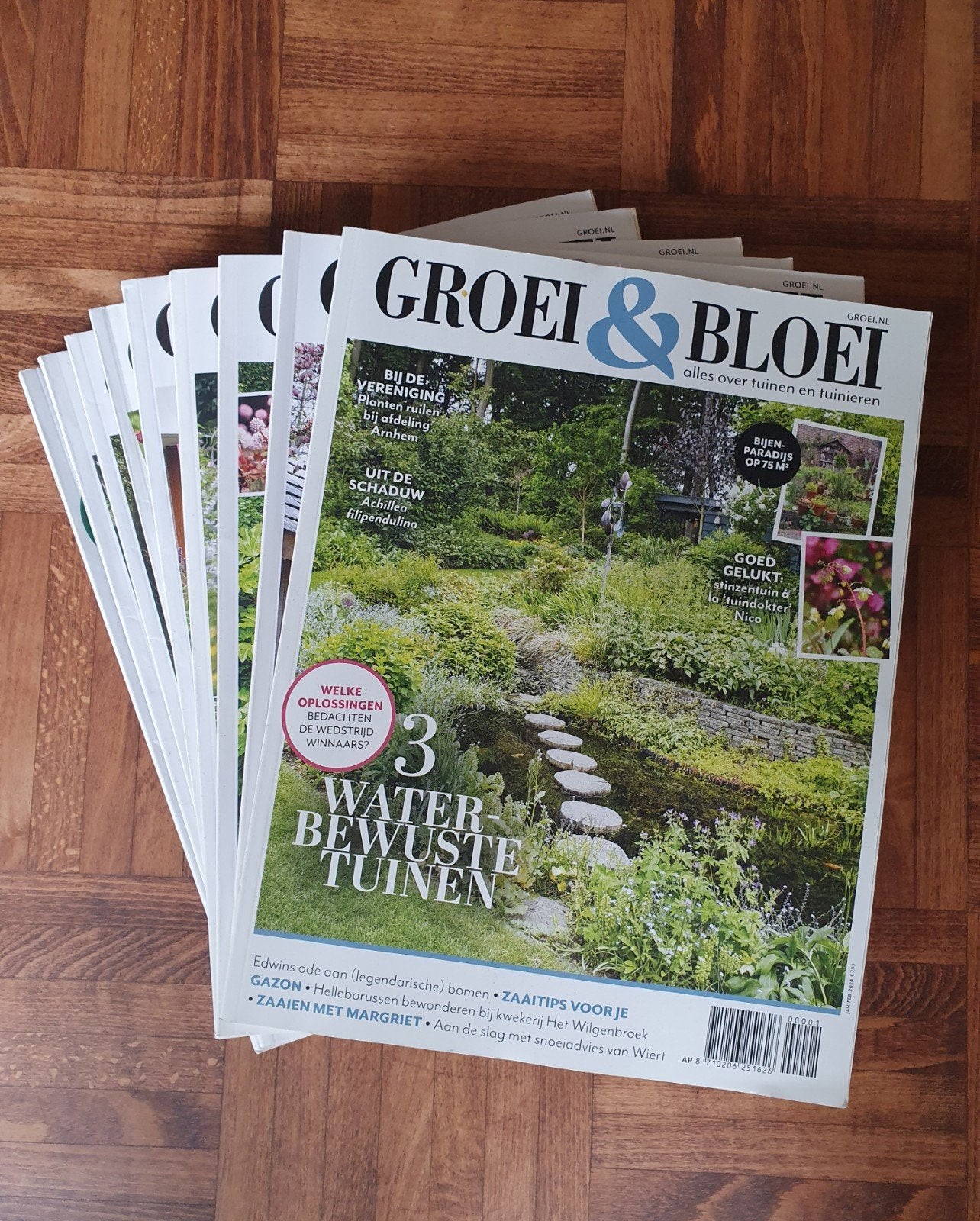 Tuin tijdschrift Groei & Bloei - 9 nummers Jaargang 2024, Ophalen of Verzenden, Zo goed als nieuw, Wetenschap en Natuur