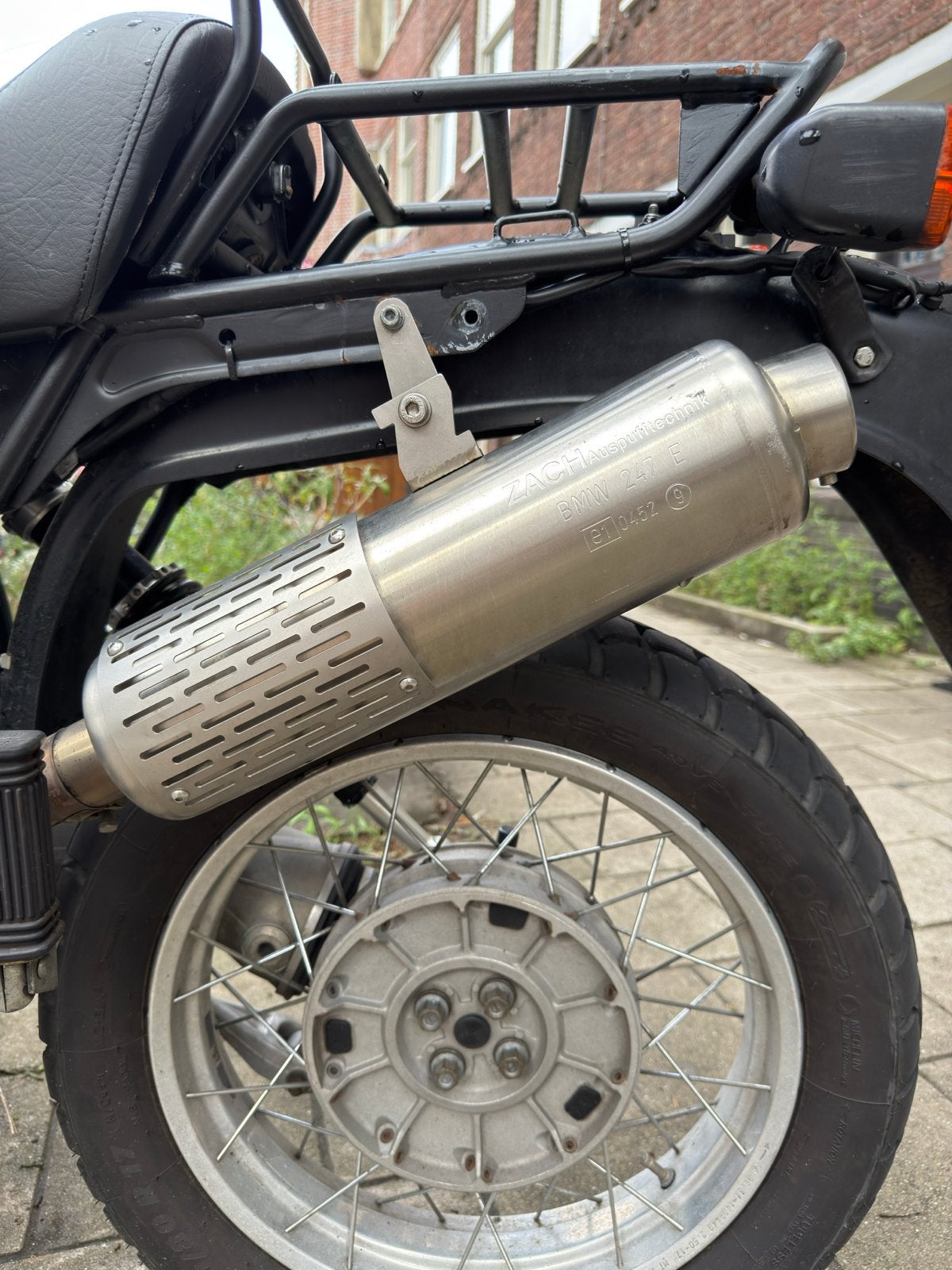 Zach RVS Uitlaat voor BMW R100GS / R80GS (E-keur), Motoren, Onderdelen | BMW, Ophalen of Verzenden, Gebruikt