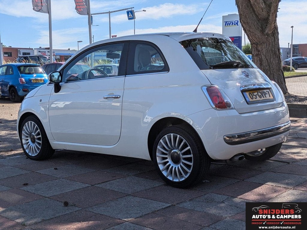 Fiat 500 1.2 Lounge automaat, Stof, Gebruikt, 4 cilinders, Wit