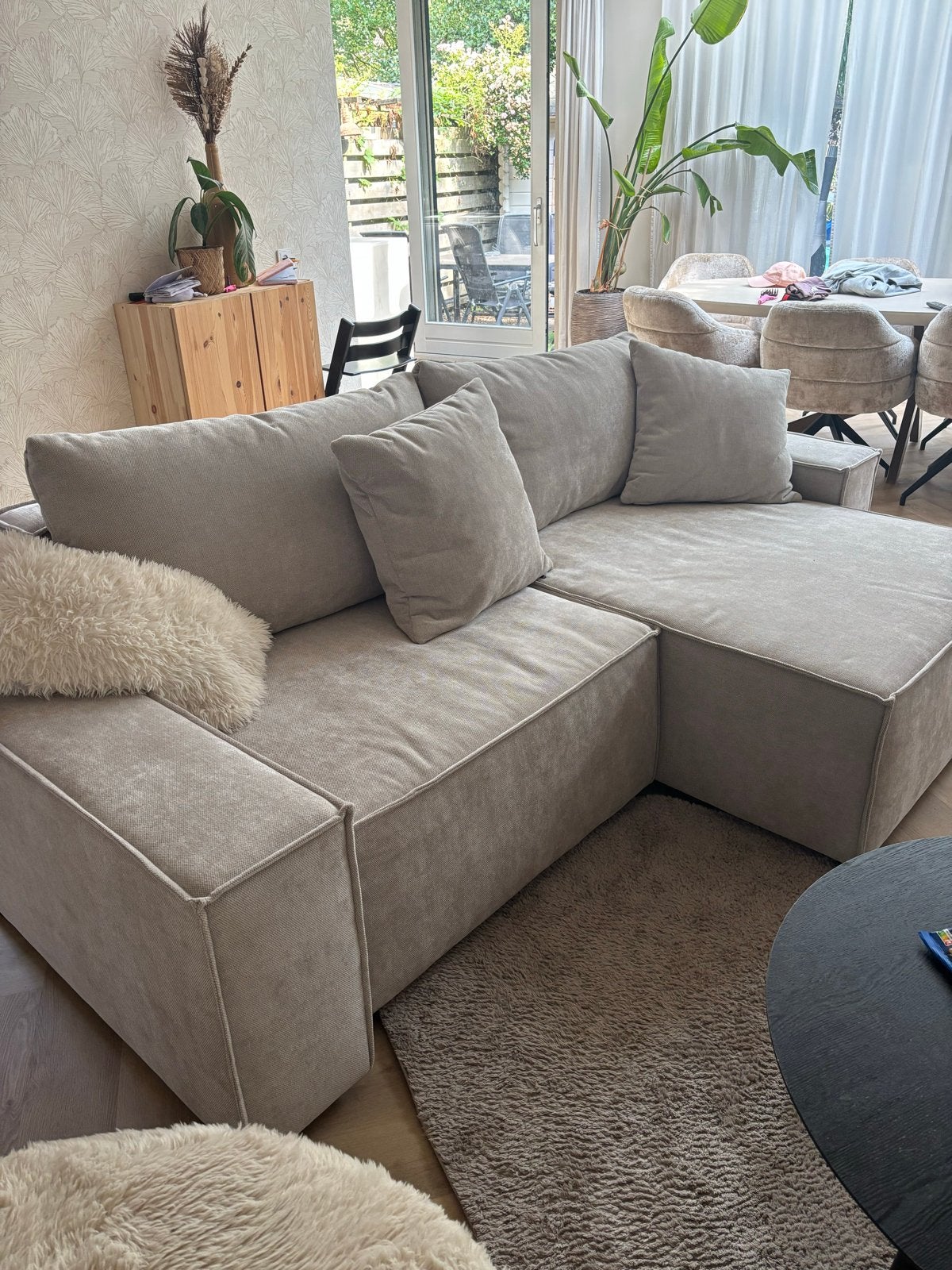 Nieuwe Slaapbank Milo van Seats and Sofa's met garantie, Ophalen, 100 tot 125 cm, Hoekbank, Stof