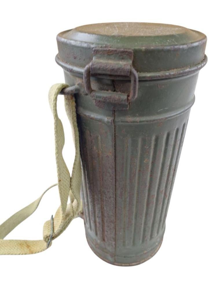 duitse ww2 lange gasmasker bus met veer en masker, Ophalen of Verzenden, Duitsland, Overige typen