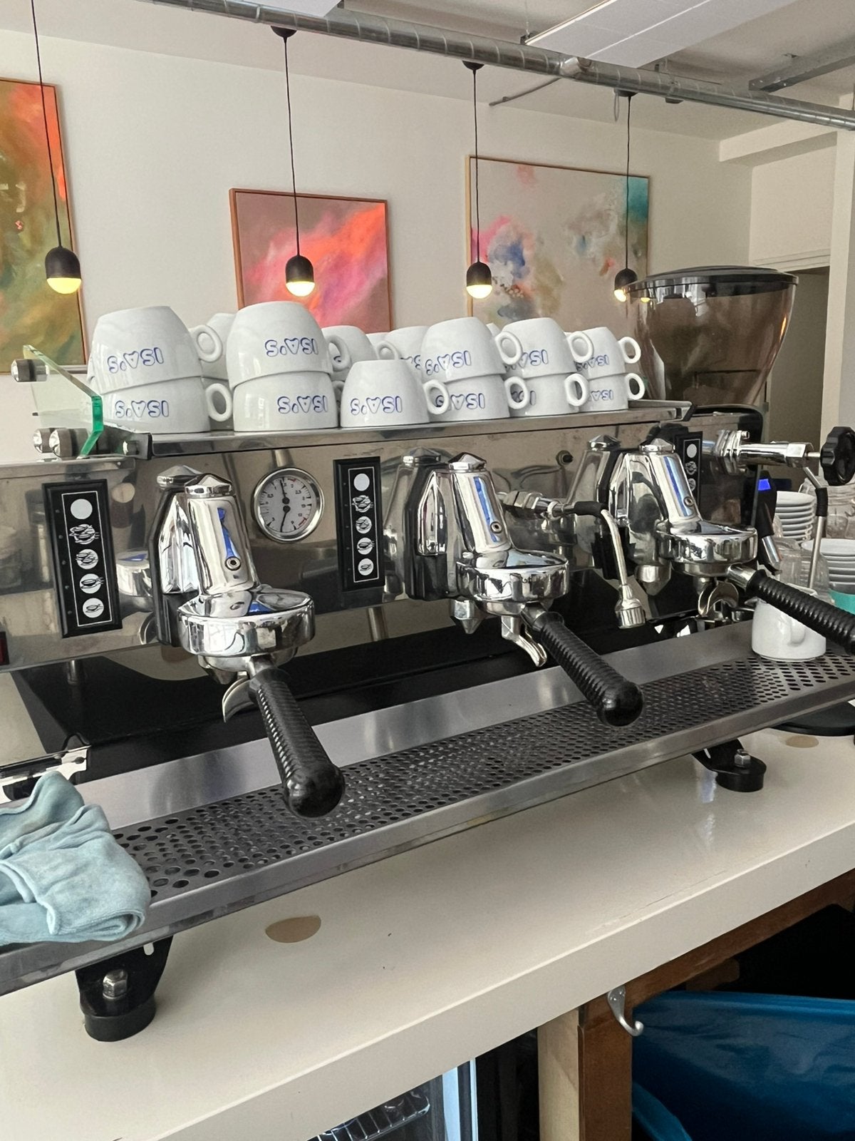 Mirage 3 groeps koffiemachine Kees van der Westen, Ophalen, Gebruikt, Koffie en Espresso